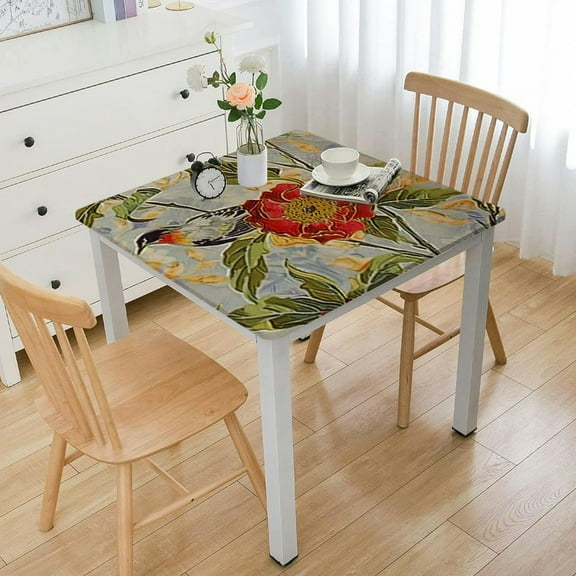 nygtbtfer Tablecloth Rectangle Manteles De Girasoles Yellow Vinyl Table Cloth Fabric Cover for Kitchen Picnic Party