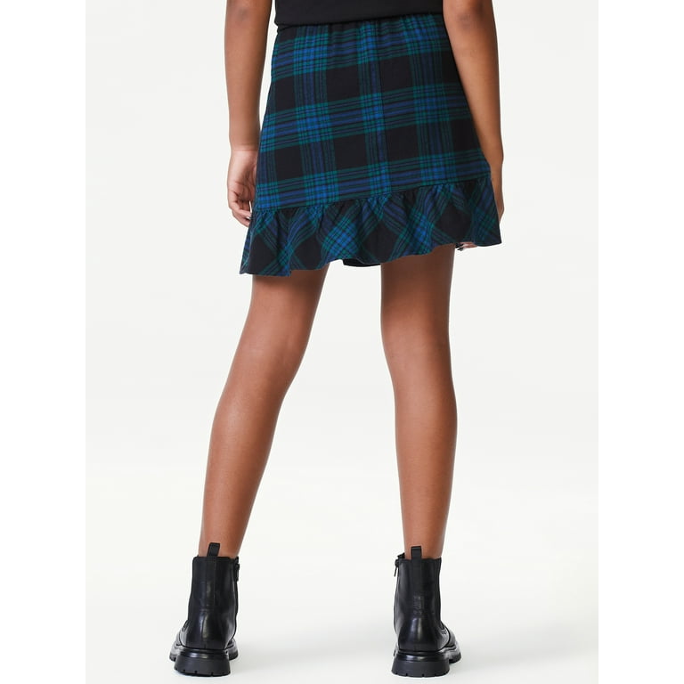 Flannel overlay cheap skirt