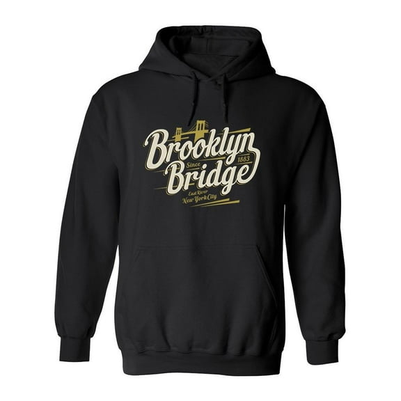 Brooklyn Bridge 83 Hoodie Men -Image by Shutterstock, Male x-Large