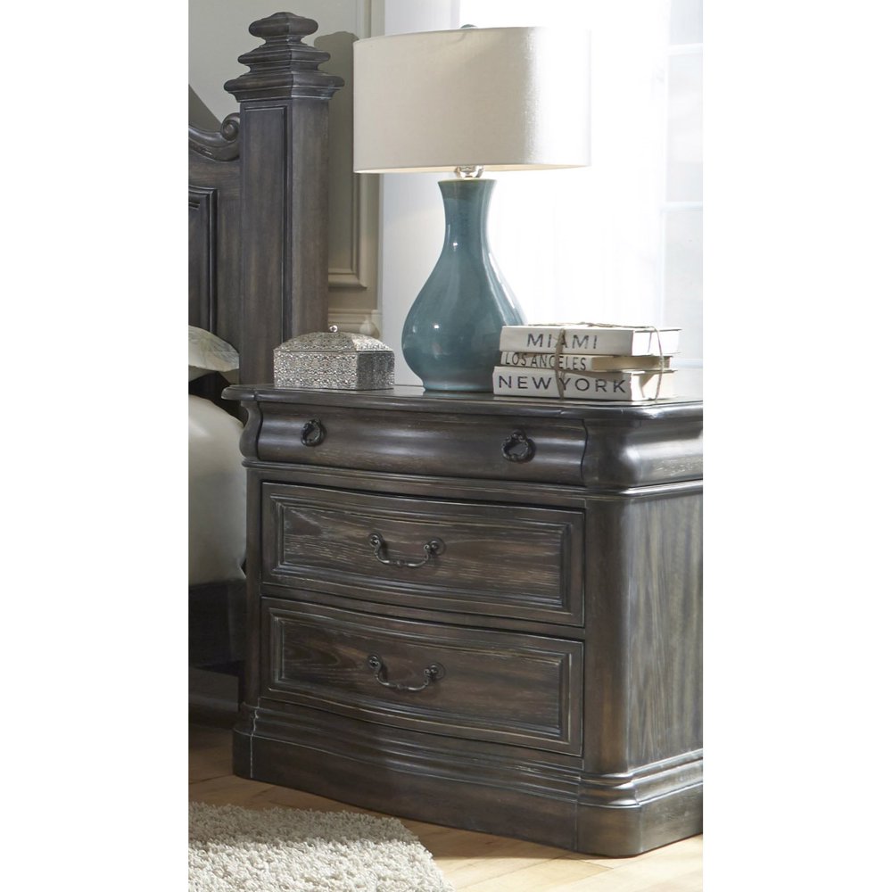 Progressive Terracina Marble Top 3 Drawer Nightstand