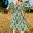 thumbnail image 5 of Lily of the valley flower pattern Sleeveless Dress luxury eving dresses02 elegant and pretty wom's dresses Dress, 5 of 7