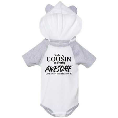 

Inktastic Yeah My Cousin is Pretty Awesome Gift Baby Boy or Baby Girl Bodysuit