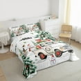 thumbnail image 3 of Castle Fairy 3-Piece Full Size Comforter Set - Snowman Truck Christmas Print, 3 of 8