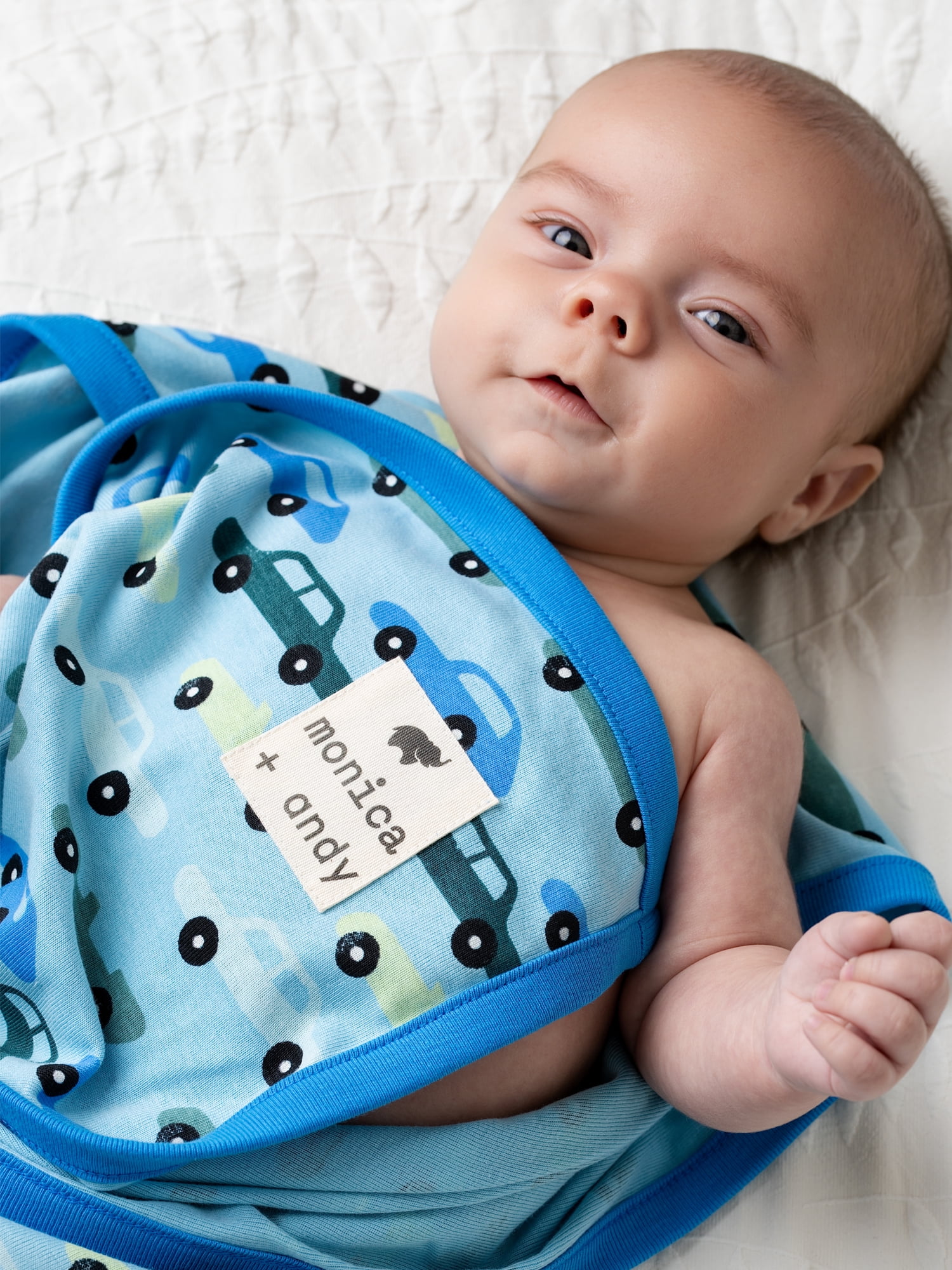 Monica + Andy Organic Cotton Toddler Comforter & Pillowcase Set, Reversible 2-Piece Toddler Bedding Set