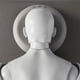 thumbnail image 3 of Qarigey Cómodo cojín de cuello de algodón con memoria para alivio de la presión Facial, almohada de algodón con memoria, almohada de masajeadores Azul marino profundo, 3 of 6