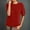 Red, variant on Pxiakgy Knit Tops for Women Womens Short Sleeve Sweater Spring Summer 2025 Round Neck Solid Color Pullover Short Sleeve Knit Sweater Vest Tops Shirts for Women Trendy Summer Beige L