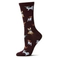 thumbnail image 4 of MeMoi They Call it Pupper Love Bamboo Blend Crew Socks - Womens - Female (9-11, Pink), 4 of 6