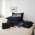 thumbnail image 6 of Castle Fairy Football Gamer Bedding Comforter Set 7-Piece for Adults Teenagers,Abstract Universe Galaxy King Bedding Sets,Sport Rugby Theme Ultra Soft Bed Sheets,Super Cozy Room Decor,Reversible, 6 of 8