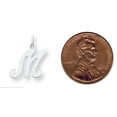 thumbnail image 2 of 14K White Gold Polished Fancy Initial Letter M Charm, 2 of 4