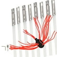 thumbnail image 1 of VEVOR Chimney Sweeping Brush Rotary Chimney Brush 315inch Chimney Brush Rod Kit 8 Rods with Nylon Flexible Rods (8 Rods), 1 of 9