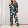 thumbnail image 3 of Wukai Rottweiler Print Women's Pajama Set - Soft Long Sleeve Sleepwear for Comfort and Style-Medium, 3 of 9