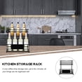 thumbnail image 3 of Hytrove Estante Doble De Hierro Negro Para Almacenamiento De Jarabes Y Especias En Hogar Y Tiendas, 3 of 7