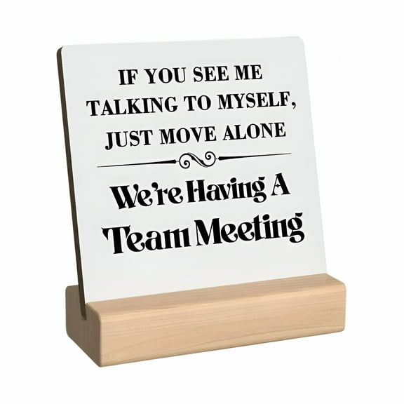 LAMIRO Office Cubicle Decor,Cubicle Decorations For Women Desk,Cute Desk Accessories For Women Office,Office Desk Sign For Women,Home Office Decor Plaque For Table Desktop Shelf Decoration,4X4"