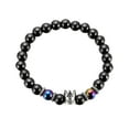 thumbnail image 2 of JINCBY Clearance,Women's Personality Fashion Oval Magnetic Black Gallstone Beaded Magnet Bracelet Gift for Women, 2 of 7