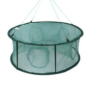 Automatic Fishing Net Trap Cage Round Shape Opening for Crabs Crayfish Lobster New