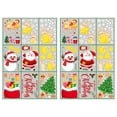 thumbnail image 1 of Dos juegos de pegatinas navideñas de Papá Noel para ventana, ventana, sala de estar, estáticas, ancho 20 cm x alto 29 cm x 9 piezas, 1 of 5