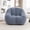Light Blue, variant on Noble House Halden Comfy Faux Fur Bean Bag Chair, Tufted Soft Memory Foam Lazy Sofa, for Living Room, Green