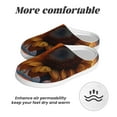 thumbnail image 6 of KLL Sunset Coast Sunflower Pattern Adult Unisex Cozy Slippers,Fuzzy Slip-on Slippers TPR Sole Slippers Comfort Plush Home Footwear for Indoor & Outdoor-35/36, 6 of 7
