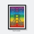 thumbnail image 6 of SYDposter Chakra Chart Poster-7 Chakra Yoga Wall Art Decor-Zen Room Decor-Reiki Infographic, Energy Healing Meditation Art (Red,16X24inch Unframed), 6 of 7