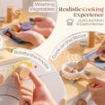 thumbnail image 4 of Robud Wooden Play Kitchen for Kids Ages 3+, White Toddler Kitchen Playset with Pizza Oven, Cutting Pizza, Cookware & Accessories, Pretend Play Toy Gift for Boys Girls, 4 of 9