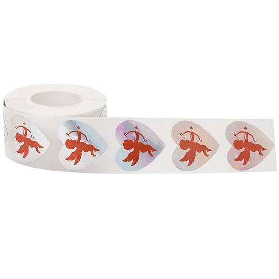 500 Pcs Valentine's Day Stickers, Heart Cupids Stickers Envelopes DIY Labels Stickers for Valentine's Day Wedding Party Supplies