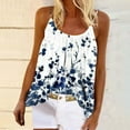 thumbnail image 2 of USSUMA Womens Summer Tops spaghetti Strap Cami T-Shirts for Women Trendy Floral Print Tank Womens Blouses and Tops Dressy Sleeveless Crewneck Tunic Plus Size Shirts for Women, 2 of 8