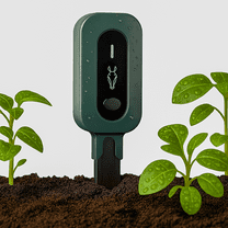 PLANTRON Afra II Smart Soil Moisture Sensor By LINKSTYLE — 3-in-1 Soil Moisture, Temperature and Luminosity Monitoring, IP67 Waterproof, Indoor/Outdoor [Requires Hub To work]