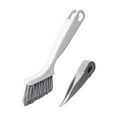 thumbnail image 2 of Juego de cepillos de limpieza 2 en 1 con pala pequeña | Cepillo de fregar multiusos para cocina, baño, ranuras de dormitorio | Cerdas duraderas de alta densidad | Herramienta de limpieza de grietas, 2 of 9