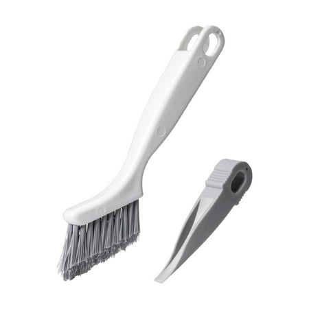 

2 In 1 Cleaning Brush Set with Small Shovel Scrub Brush Set for Kitchen Bathroom Bedroom Groove Scrub Brush Set