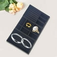 thumbnail image 4 of 3 Pieces Jewelry Trays Organizer Drawer Inserts Storage Holder Flocking Cloth Space Saving Multifunctional Display Case Box for Brooch Watch , Black, 4 of 7