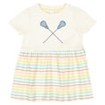 thumbnail image 3 of Inktastic Lacrosse Sticks Future Player Girls Baby Dress, 3 of 5