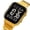 Gold and Black, variant on Digital Watch for Men Women, 30M Waterproof Wristwatches with Backlight Chronograph Alarm, 9.05 inches / 23 cm Stainless Steel Band, Black
