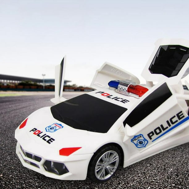 Jouet de voiture de police électrique à 360 degrés pour enfants 