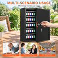 272 Keys Key Lock Box Wall Mount With 272 Numbered Hooks & Colored Tags ...