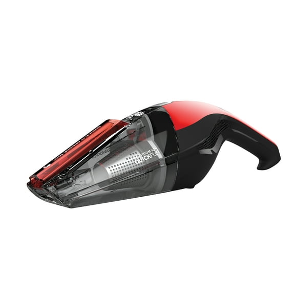 Dirt Devil Cordless Handheld Vacuum, 8V Quick Flip, For Multi-surface, For Cars & Multi-surface, Lightweight, Edge cleaning tools, with Easy Emptying, BD30018, Red