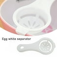thumbnail image 4 of White Egg Yolk Separator Tool Easy Cooking White Sieve Plastic Kitchen Gadget I2F6, 4 of 9