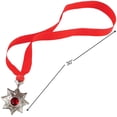 thumbnail image 2 of Vampire Medallion Necklace - One Size, Red/Silver - 1 Pc., 2 of 6