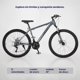 thumbnail image 3 of Bicicleta de Montaña R26 Neon Freno de Disco 21 Velocidades Acero Gris Talla S, 3 of 9