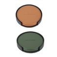 thumbnail image 4 of KYAIGUO 6 PCS 4.1inch Leather Coasters Cup Round Leather Drink Coasters Decor for Home Kitchen, 4 of 5
