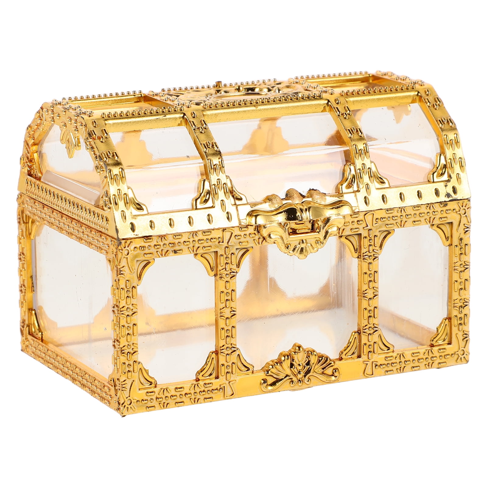 ZHAOYIQ Pirate Treasure Chest Toy with Lock for Jewelry