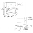 thumbnail image 2 of Hiddenbed Murphy Bed Hardware Kit – Smart Design Murphy Bed Kit – Heavy Duty Mechanism Bed Hardware Kit, Effortless to Pull Down & Fold Back Murphy Bed DIY Kit (Horizontal Single), 2 of 2