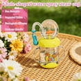 thumbnail image 2 of Whale-Shaped Spill Proof Straw Cup – 220ml Leak-Proof Toddler Tumbler with Squirt Fun Spout, Cute Drinking Cup for Kids, Home, School & Travel (RL Yellow, 1 PC), 2 of 5