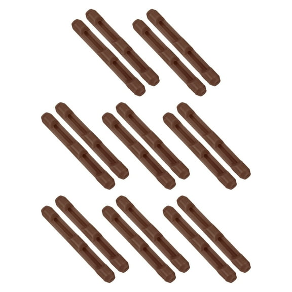 Uxcell Eyeglass Ear Cushions, 12 Pairs Glasses Ear Grip for 3-10mm Glasses, Brown