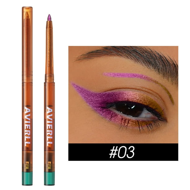 Delineador de ojos en gel Delineador de ojos metálico que cambia de color Brillante Sombra de ojos resistente al agua de larga duración Lápiz Delineador de ojos