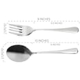 thumbnail image 6 of Cornucopia Brands Serving Spoons & Large Serving Forks Set (4 pack, 2 of each); Buffet & Banquet Style Elegant Classic Serving Utensils, 6 of 9