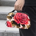 thumbnail image 2 of Rose Leopard USB Organizer Oxford Cloth Waterproof Charger Phone Case Hard Drive Bags USB Case Bag 5.9x9.44x3.14 in Digital Product Storage Organizer, 2 of 6