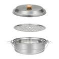 thumbnail image 1 of Almencla Camping Steamer Pot Food Steamer Soup Pot for Backpacking Household Cookware, 1 of 8