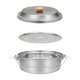 thumbnail image 1 of Olla de para acampar, olla de con tapa, vaporera portátil para alimentos, olla colgante, olla para cocina, viajes al aire libre,, 1 of 9
