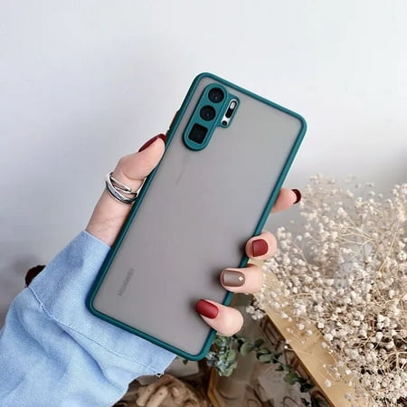Camera Lens Protection Phone Case For Huawei P20 P30 P40 Mate 20 Pro Honor 20 Matte Translucent Shockproof Back Cover Case