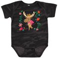 thumbnail image 3 of Inktastic Woodland Moose Spring Flowers Girls Baby Bodysuit, 3 of 5